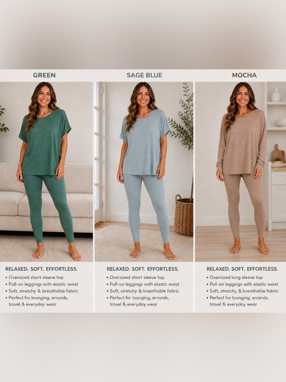 Zenana Women’s Two-Piece Relaxed Lounge Set – Oversized Top & Pants